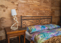 Кровать 2-спальная Мишель (160х200) коричневый бархат