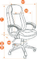 Кресло компьютерное Бриндиси (BRINDISI) - Кресло компьютерное Бриндиси (BRINDISI)