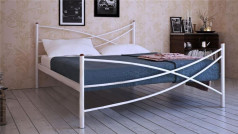 Кровать металлическая Лиана (Белый, Черный)