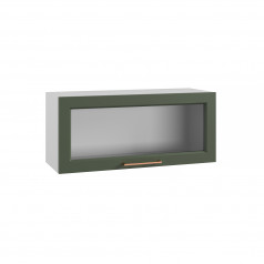 Кухня Квадро шкаф верхний горизонтальный (стекло) ПГС 800