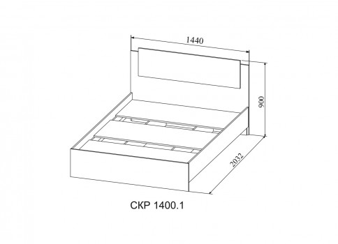Кровать Софи СКР 1400.1 - Кровать Софи СКР 1400.1