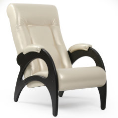Кресло для отдыха М41 экокожа Орегон Перламутр 106 (жемчужный)