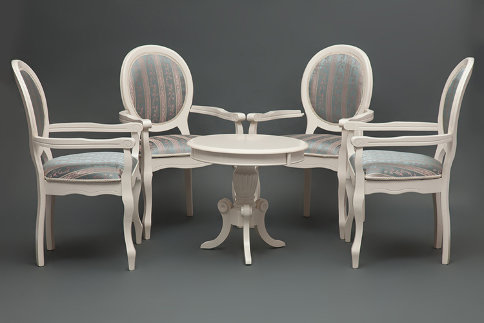 Кресло с мягким сиденьем и спинкой Фиона2 (Fiona2) слоновая кость - Кресло с мягким сиденьем и спинкой Фиона2 (Fiona2) слоновая кость