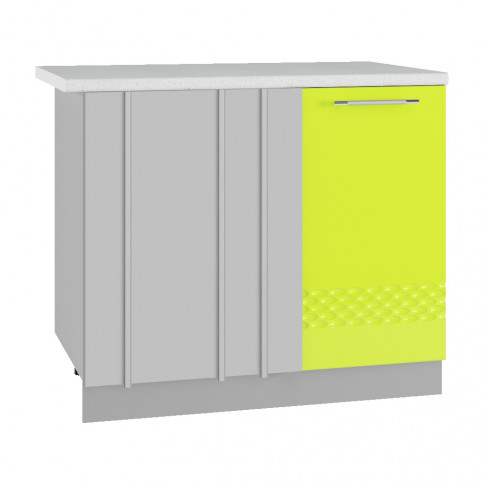 Кухня Капля 3D Шкаф нижний угловой проходящий СУ 1000 - Кухня Капля 3D Шкаф нижний угловой проходящий СУ 1000