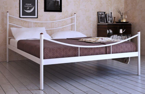 Кровать металлическая Luna (Белый, Черный) - Кровать металлическая Luna (Белый, Черный)