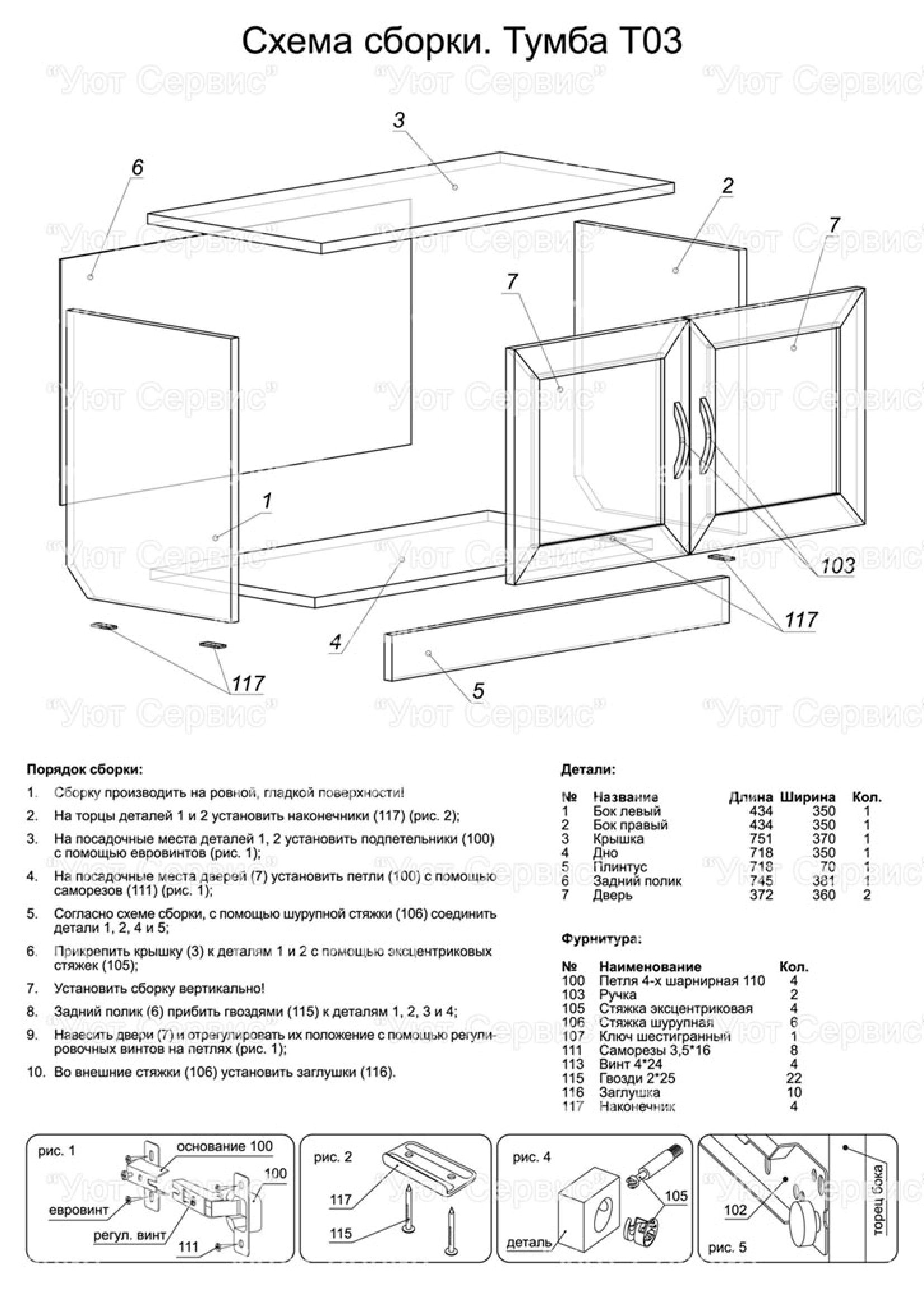 Сурская мебель инструкция по сборке мебели