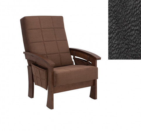 Кресло для отдыха Нордик Орех шпон/Дунди - Кресло для отдыха Нордик Орех шпон/Дунди