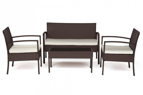 Лаундж сет (диван+2кресла+столик+подушки) (mod. 210000) - Лаундж сет (диван+2кресла+столик+подушки) (mod. 210000)